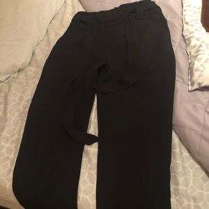 Express high waisted tie waist pants-ankle!